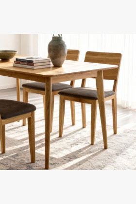 Sestava stůl 120 x 80 cm a 4 židle do jídelny  - 1 2