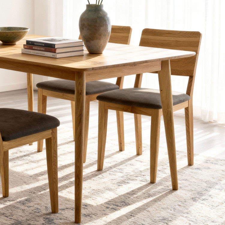 Sestava stůl 120 x 80 cm a 4 židle do jídelny  - 2