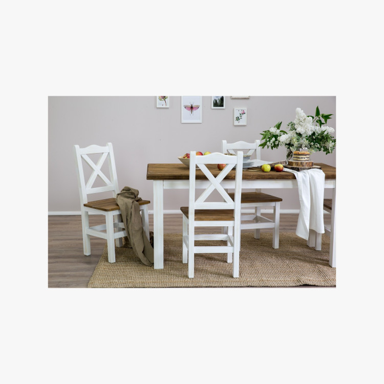Étkezőasztal Provence stílusban + székek  - 2