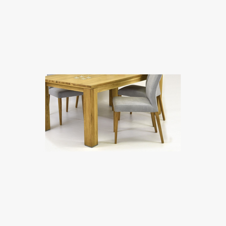 Szürke Madrid szék és tömör tölgy asztal