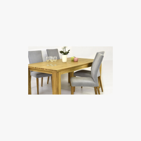 Szürke Madrid szék és tömör tölgy asztal