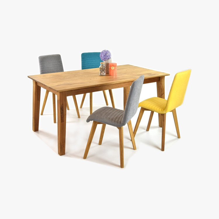 Étkezőasztal tömör tölgy MIREK és arosa székek