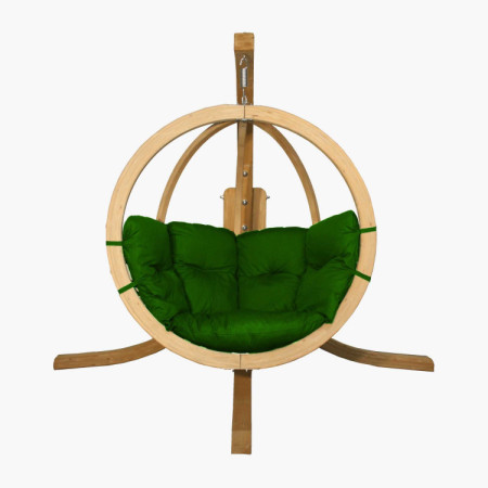 Houpací křeslo s konstrukcí, Zelené  - 2