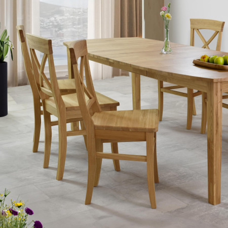 Jídelní set dubový masiv pro 6 lidí  - 2