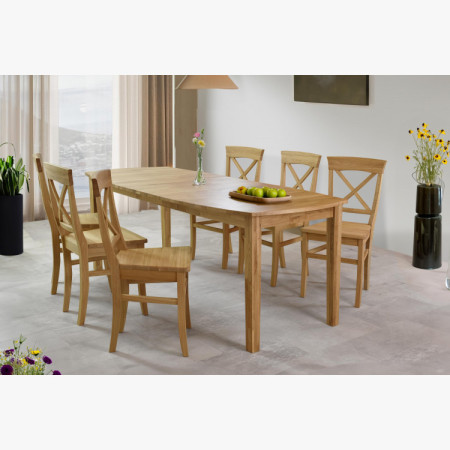 Jídelní set dubový masiv pro 6 lidí  - 6