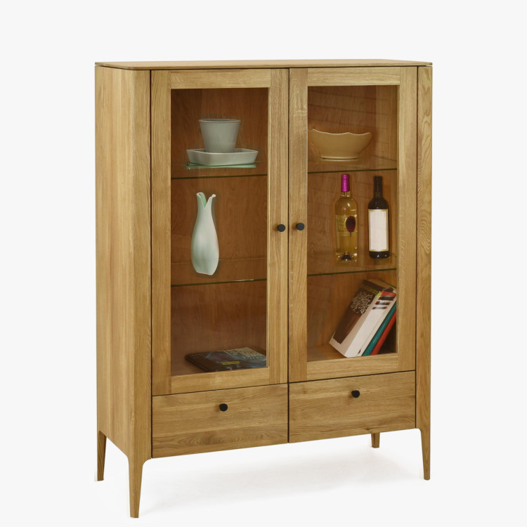 Dřevěná obývací stěna ze dřeva dub  - 4