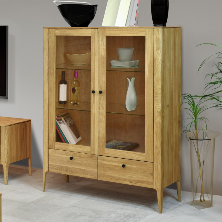 Dřevěná obývací stěna ze dřeva dub  - 6