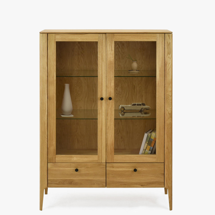 Dřevěná obývací stěna ze dřeva dub  - 10