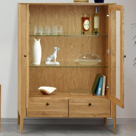 Dřevěná obývací stěna ze dřeva dub  - 17