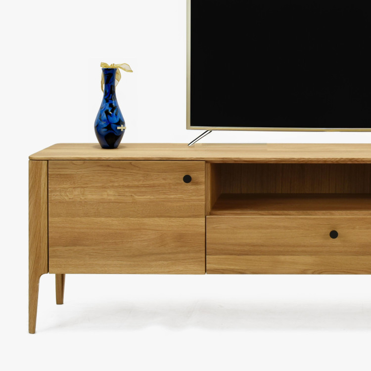 Dřevěná obývací stěna ze dřeva dub  - 23