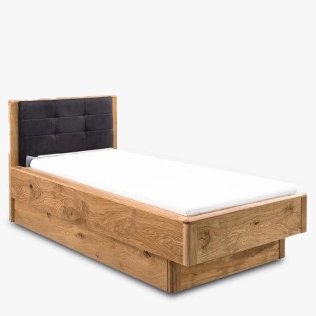 Jednolůžková postel dřevěná s úložným prostorem  - 1