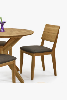 Sestava okruhlý stůl a 4 židle do jídelny  - 1 2