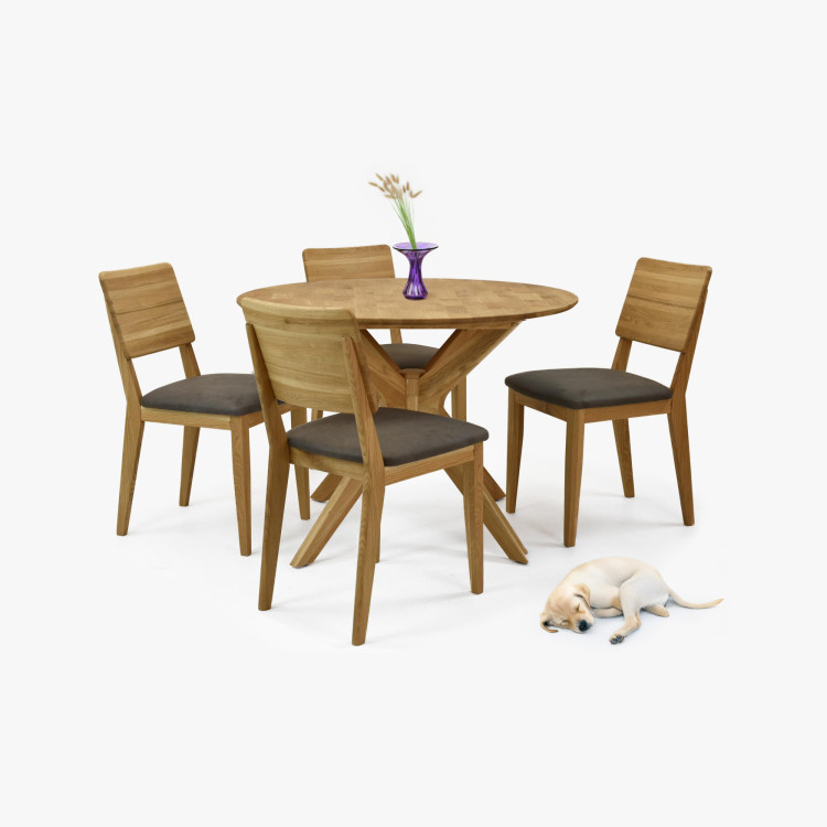 Sestava okruhlý stůl a 4 židle do jídelny  - 3