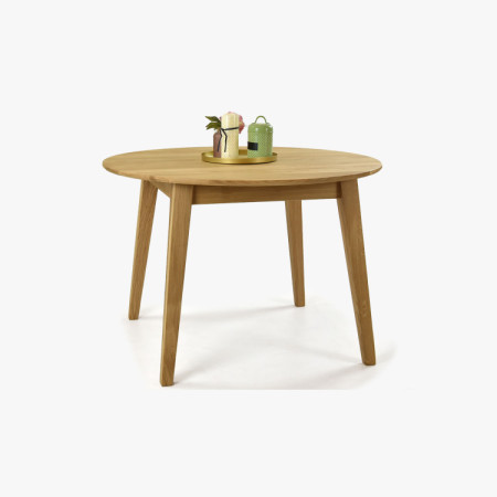 Jídelní set Janov &amp; Vilnus – tömör tölgy asztal és teljesen fa székek