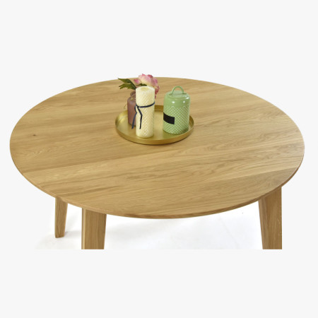 Jídelní set Janov &amp; Vilnus – tömör tölgy asztal és teljesen fa székek