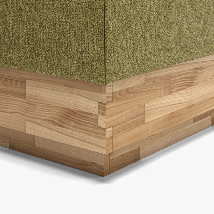 Boxspring ágy tárolóhellyel, Moneta 180 zöld  - 8