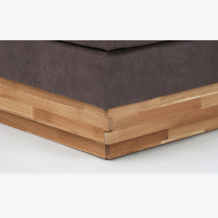 Boxspring ágy tárolóhellyel, Marisa 180 barna  - 5