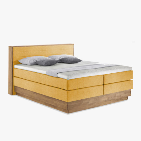 Postel boxspring tároló résszel, Moneta 180 mustársárga  - 10