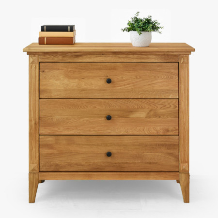 Tölgyfa komód fiókokkal rusztikus stílusban  - 4