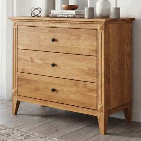 Tölgyfa komód fiókokkal rusztikus stílusban  - 6