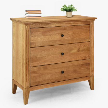 Tölgyfa komód fiókokkal rusztikus stílusban  - 7