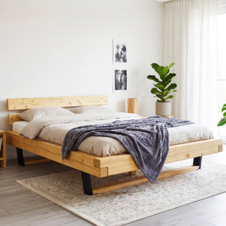 Tömör fenyőfa ágy lábakkal, Laura 160 x 200 cm  - 1