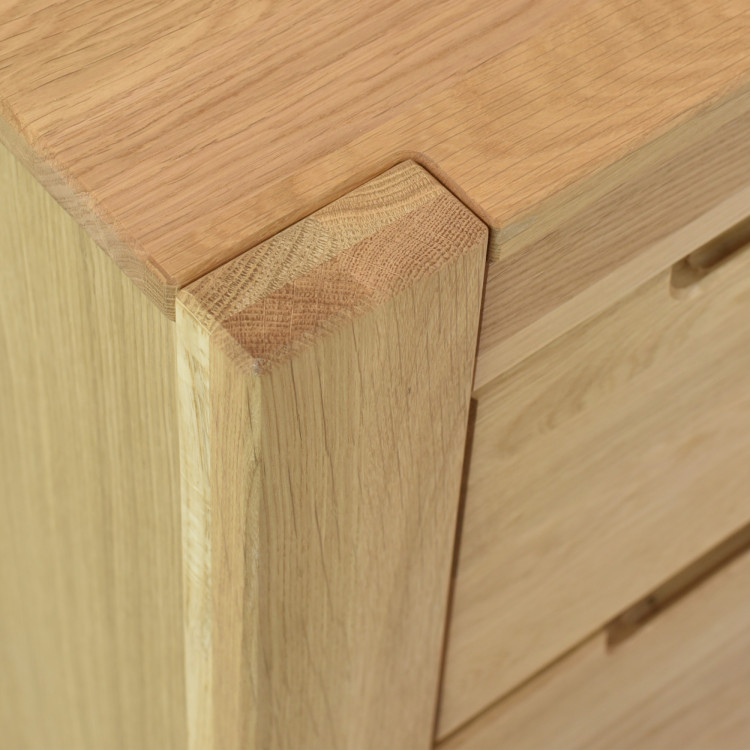 Tölgyfa komód ajtókkal és fiókokkal  - 11