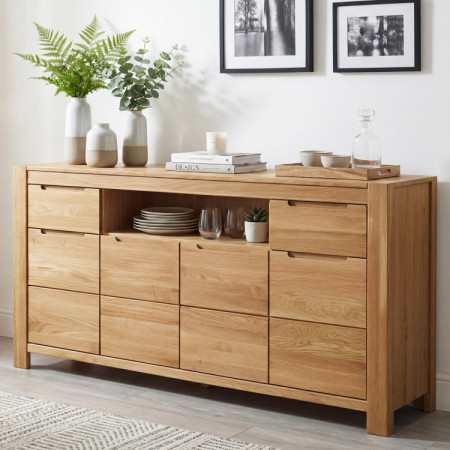 Hosszú tölgyfa komód a hálószobába  - 1