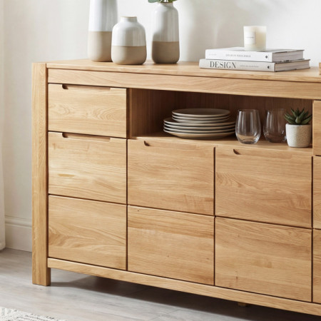 Hosszú tölgyfa komód a hálószobába  - 2