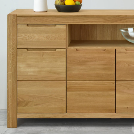 Hosszú tölgyfa komód a hálószobába  - 5