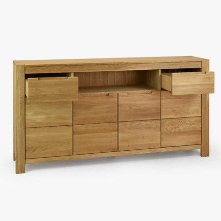 Hosszú tölgyfa komód a hálószobába  - 10