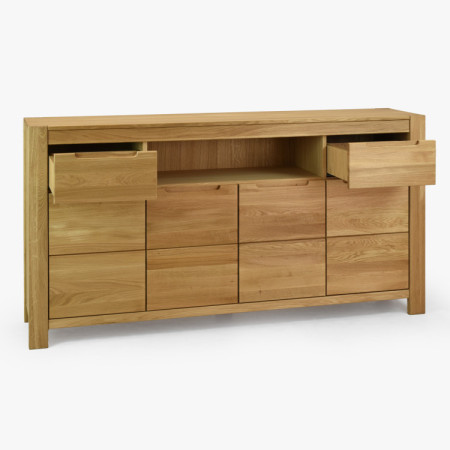 Hosszú tölgyfa komód a hálószobába  - 11