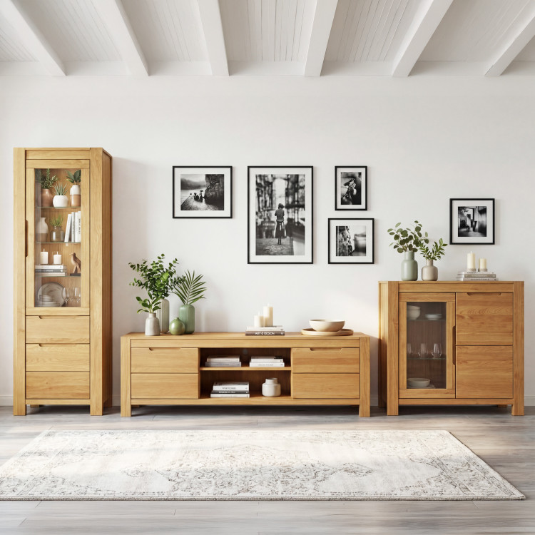 Tölgyfa komód ajtókkal  - 7