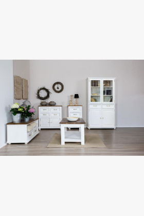 Kétajtós Provence vitrin - fa  - 1 2