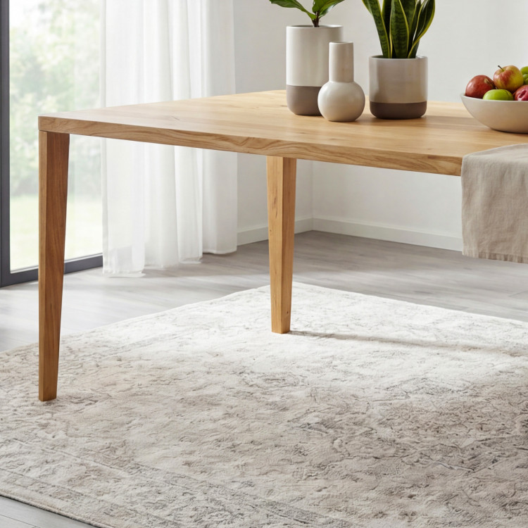 Étkezőasztal, lekerekített tölgyfa, 200 x 95 cm  - 9