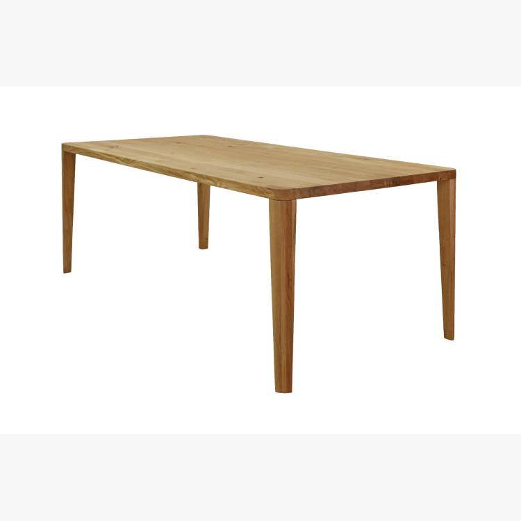 Étkezőasztal, lekerekített tölgyfa, 200 x 95 cm  - 17