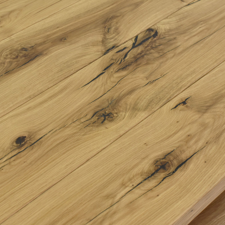 Masszív konferenciaasztal polccal, tölgy  - 7