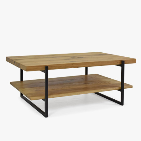 Masszív konferenciaasztal polccal, tölgy  - 9