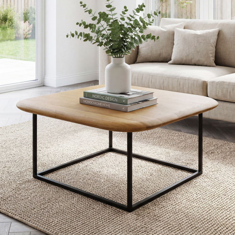 Fa dohányzóasztal négyzet alakú  - 1