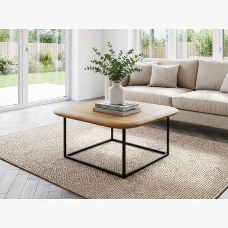 Fa dohányzóasztal négyzet alakú  - 9