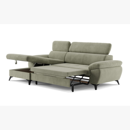 Rohos kanapé ággyá alakítható funkcióval, Bal sarok - szövetválaszték  - 6