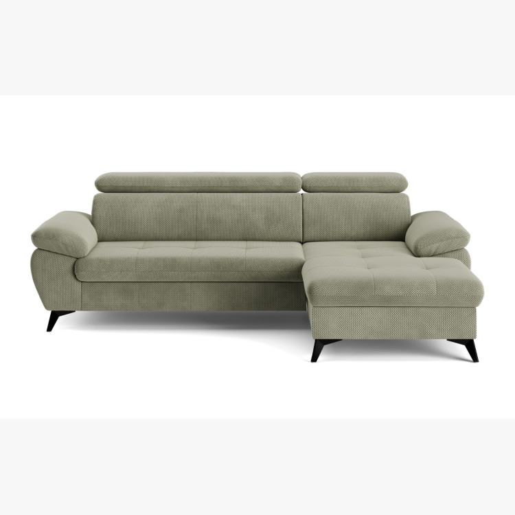 Sarokkanapé ágyfunkcióval, jobb sarok - szövetválaszték  - 5