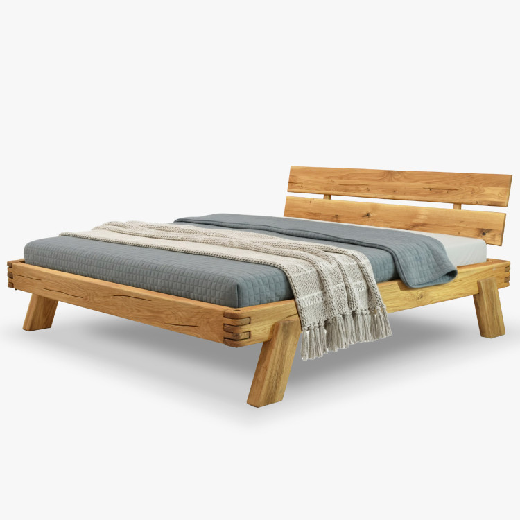 Fa tölgy ágygerendákból 180 x 200 cm  - 5