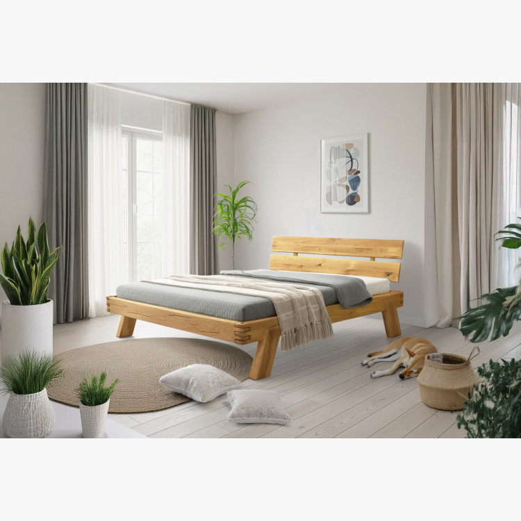 Fa tölgy ágygerendákból 180 x 200 cm  - 6