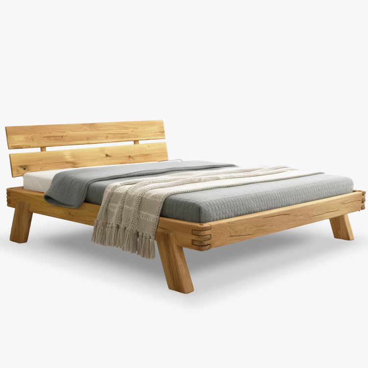 Fa tölgy ágygerendákból 180 x 200 cm  - 7