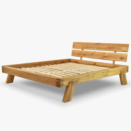 Fa tölgy ágygerendákból 180 x 200 cm  - 8