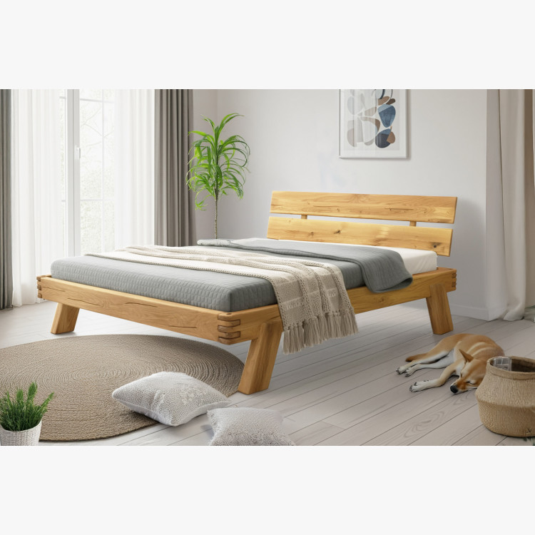 Fa tölgy ágygerendákból 180 x 200 cm  - 10