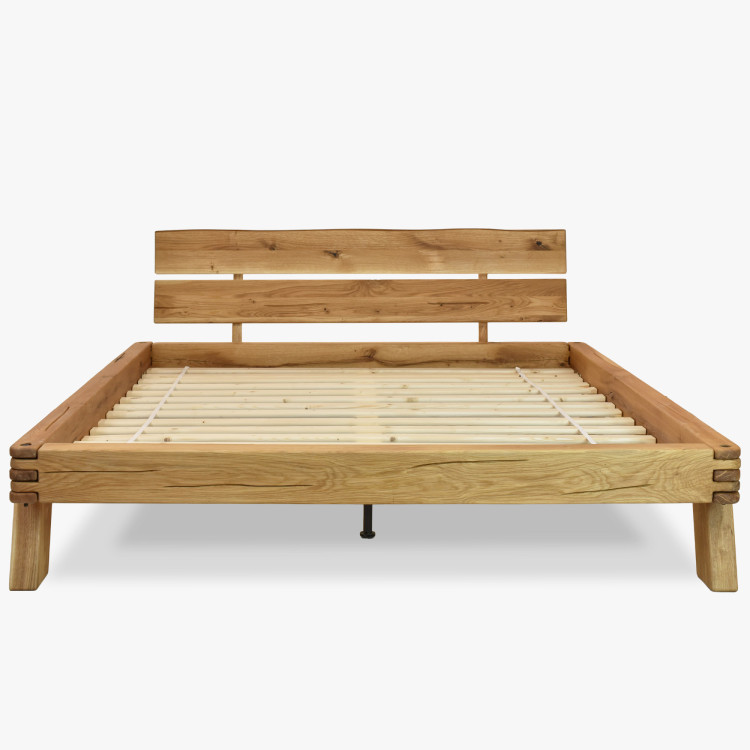 Fa tölgy ágygerendákból 180 x 200 cm  - 15