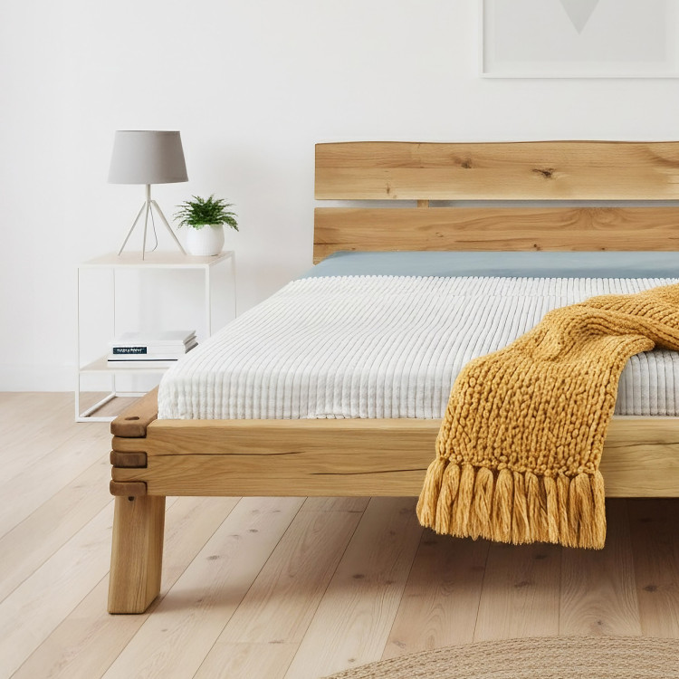 Fa tölgy ágygerendákból 180 x 200 cm  - 18