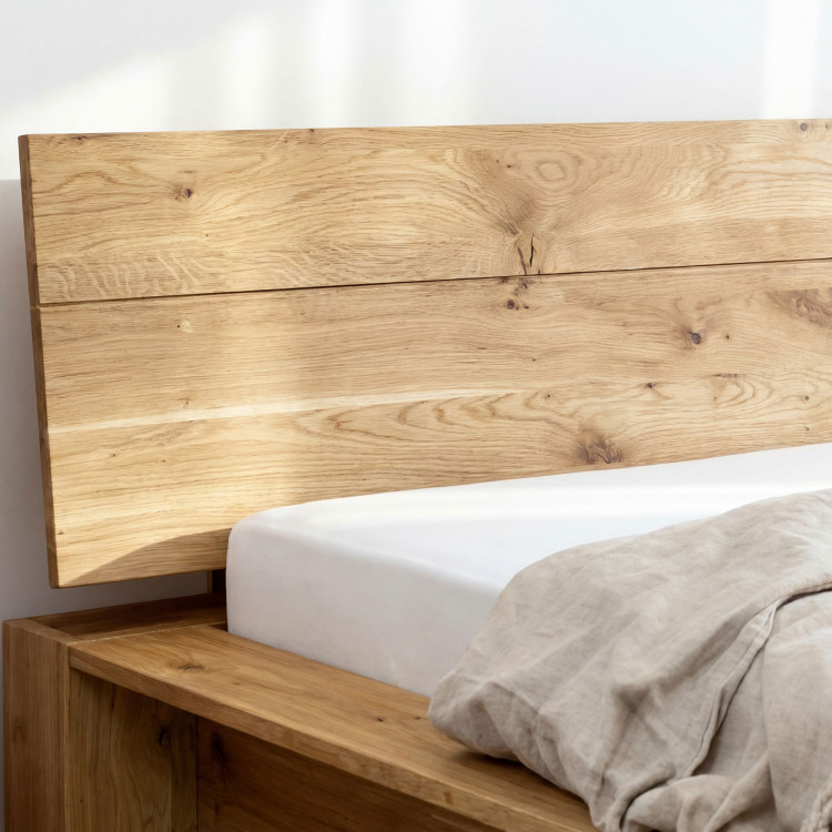 Tömör tölgyfa ágy 180 x 200 cm  - 4